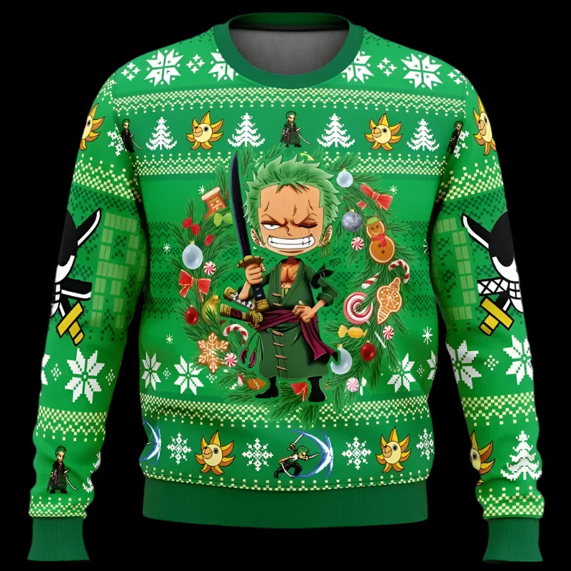One Piece Weihnachtspullover - Senpai Style