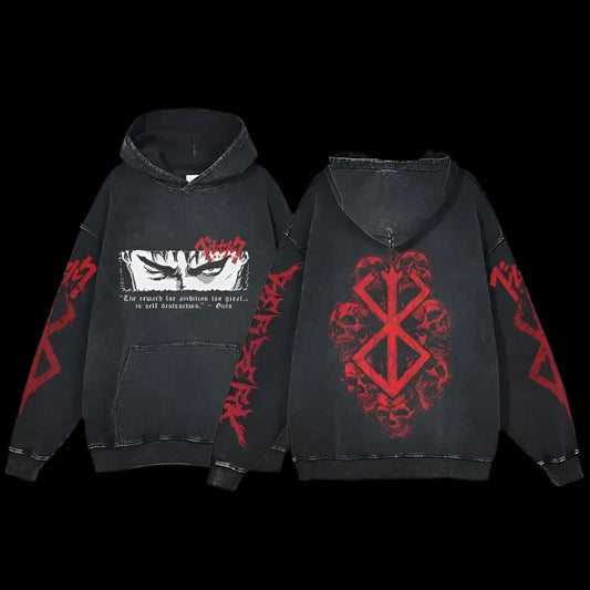 Berserk Vintage Hoodie - verschiedene Designs - Senpai Style