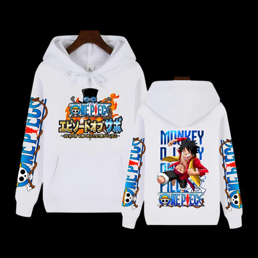 One Piece Monkey D. Ruffy Japan Style Hoodie - Senpai Style