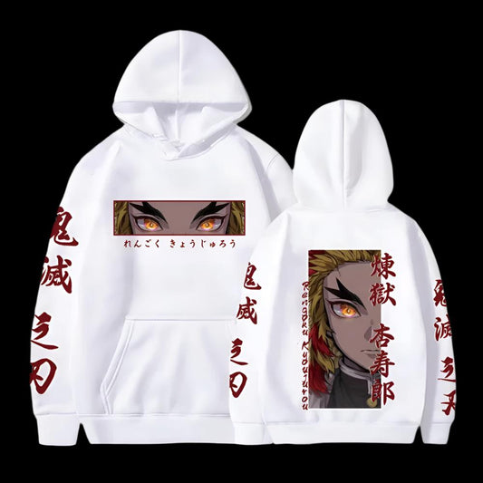 Demon Slayer Kyojuro Rengoku Hoodie - Senpai Style