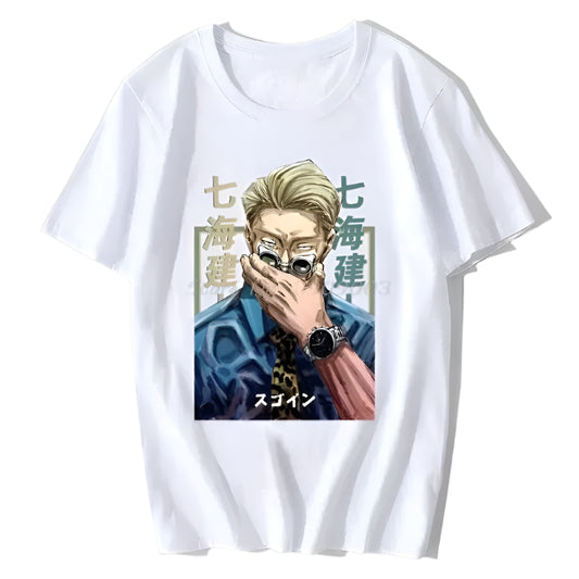 Jujutsu Kaisen Kento Nanami Baumwollen T-Shirt - Senpai Style