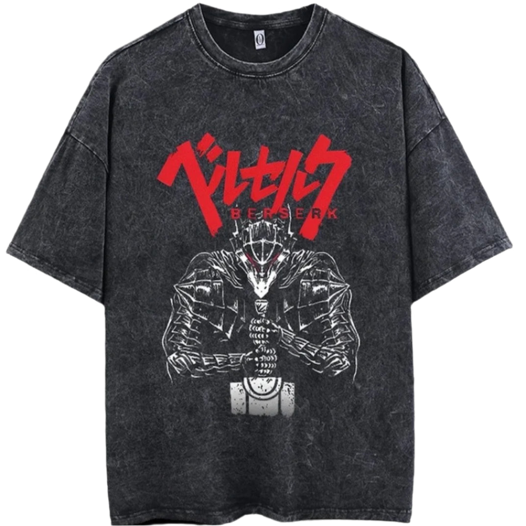 Guts Vintage Baumwollen T-Shirt - Senpai Style