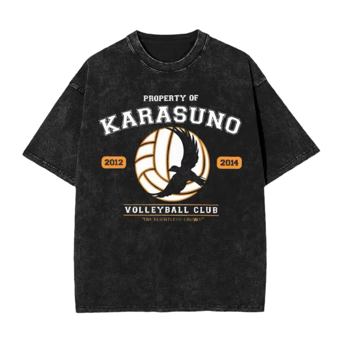 Haikyu!! Vintage Baumwollen T-Shirt - Senpai Style