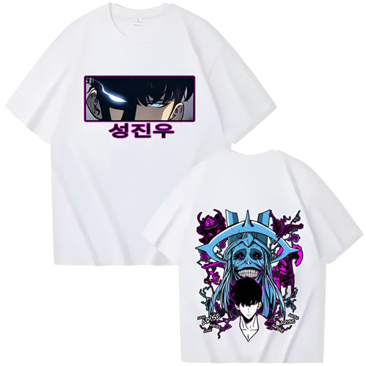 Solo Leveling Baumwollen T-Shirt beidseitig - Senpai Style