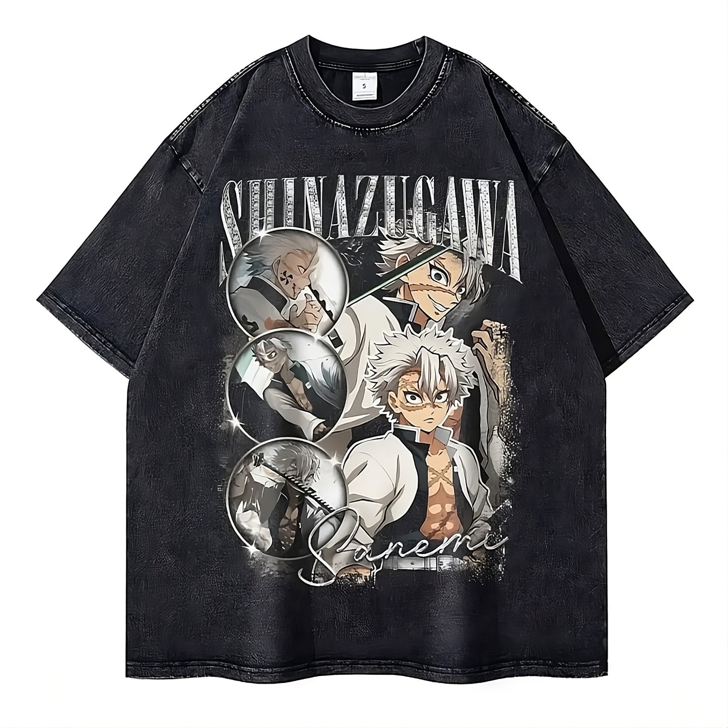 Rengoku Kyoujurou vintage cotton t-shirt