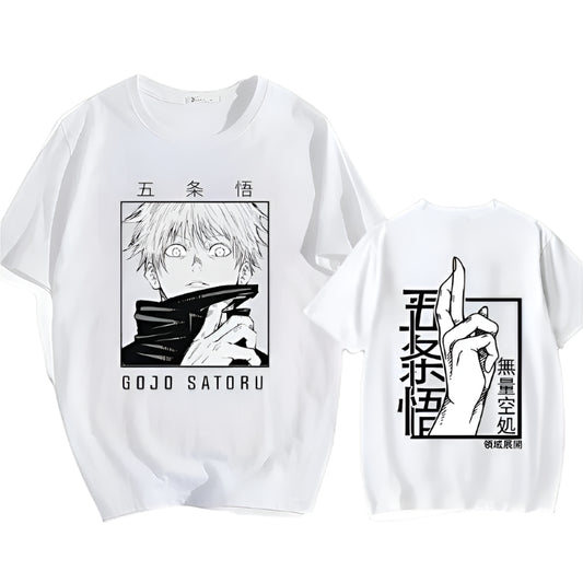 Jujutsu Kaisen Satoru Gojo Baumwollen T-Shirt - Senpai Style