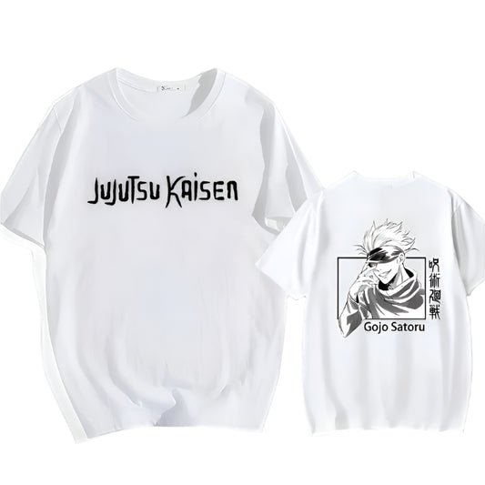 Jujutsu Kaisen x Satoru Gojo Baumwollen T-Shirt - Senpai Style