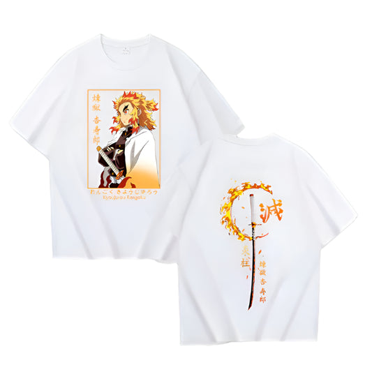 Demon Slayer Kyojuro Rengoku T-Shirt - Senpai Style
