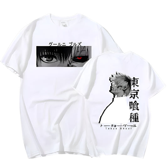 Ken Kaneki Baumwollen T-Shirt - Senpai Style
