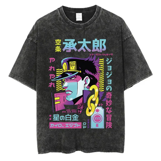 JoJo's Bizarre Adventure Vintage Baumwollen T-Shirts