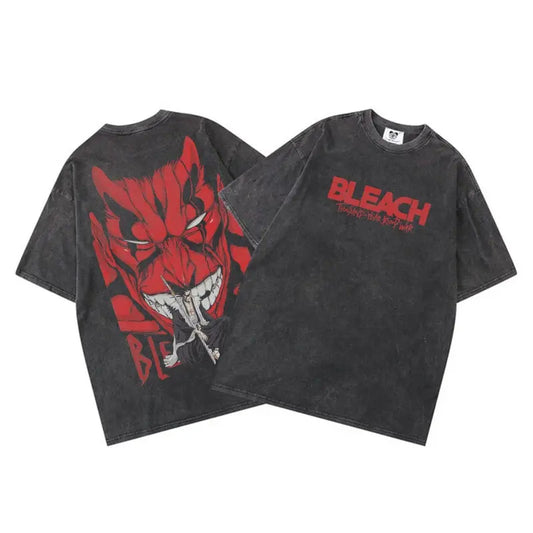 Bleach Kenpachi Zaraki Vintage Baumwollen T-Shirt