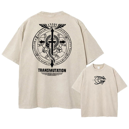Fullmetal Alchemist Vintage Baumwollen T-Shirt