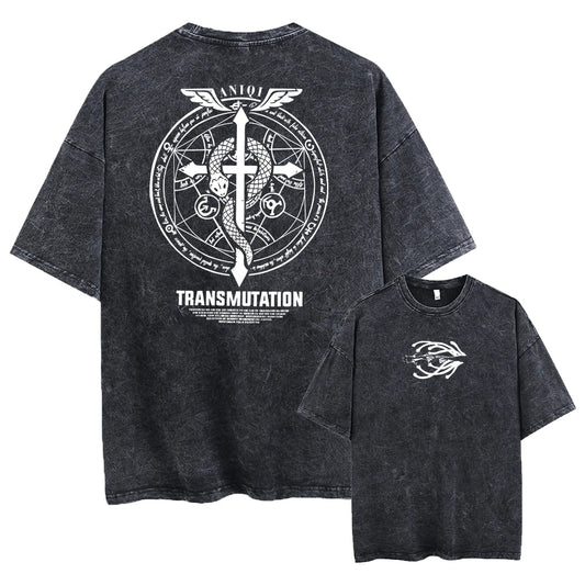 Fullmetal Alchemist Vintage Baumwollen T-Shirt