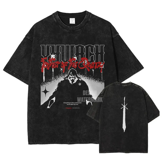 Bleach Yhwach Vintage Baumwollen T-Shirt beidseitig