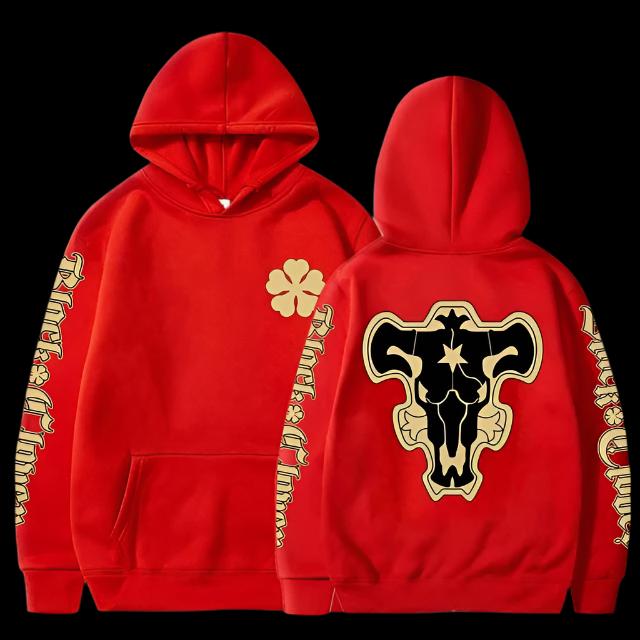 Black clover black bulls hoodie on sale