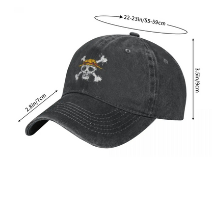 One Piece Vintage Cotton Cap