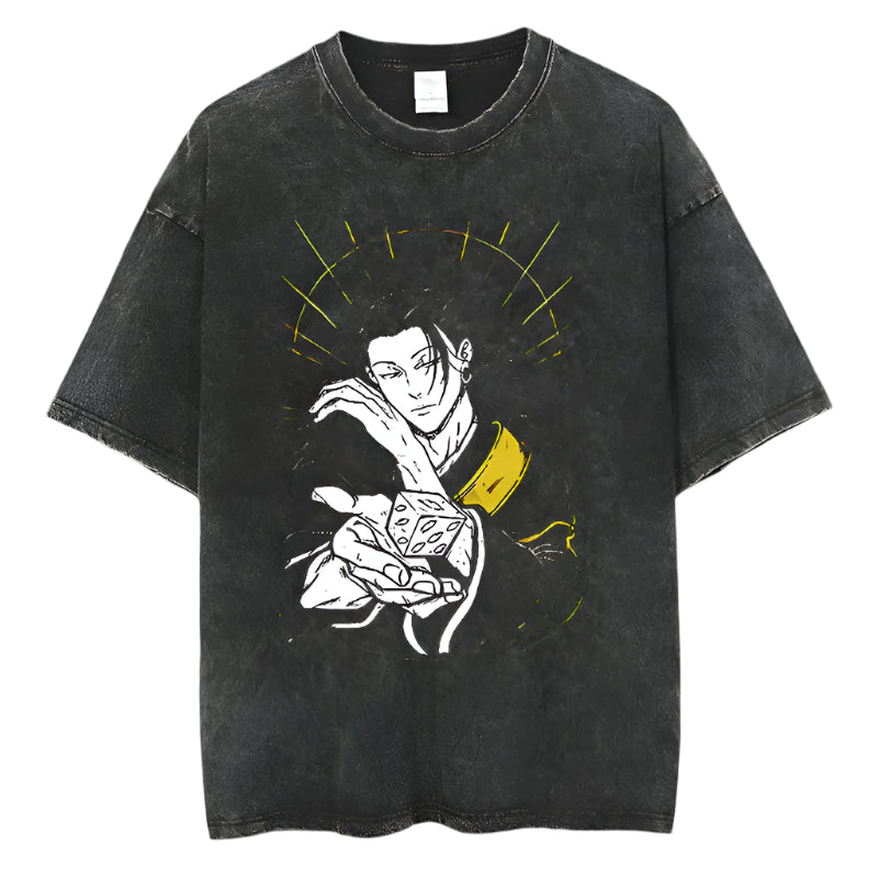 Jujutsu Kaisen Suguru Geto Vintage Baumwollen T-Shirt - Senpai Style