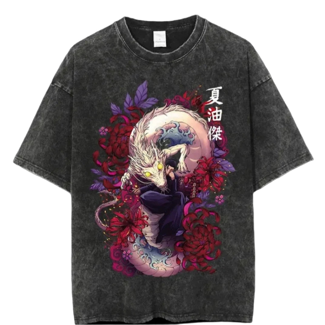 Jujutsu Kaisen Suguru Geto Vintage Baumwollen T-Shirt - Senpai Style