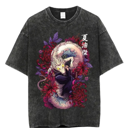 Jujutsu Kaisen Suguru Geto Vintage Baumwollen T-Shirt - Senpai Style