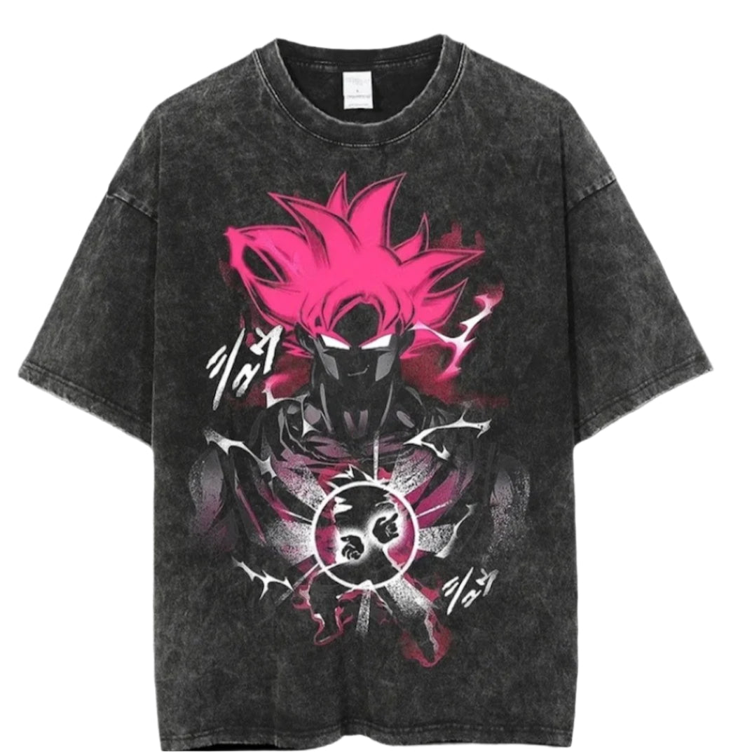 Dragon Ball Son Goku Vintage Baumwollen T-Shirt - Senpai Style