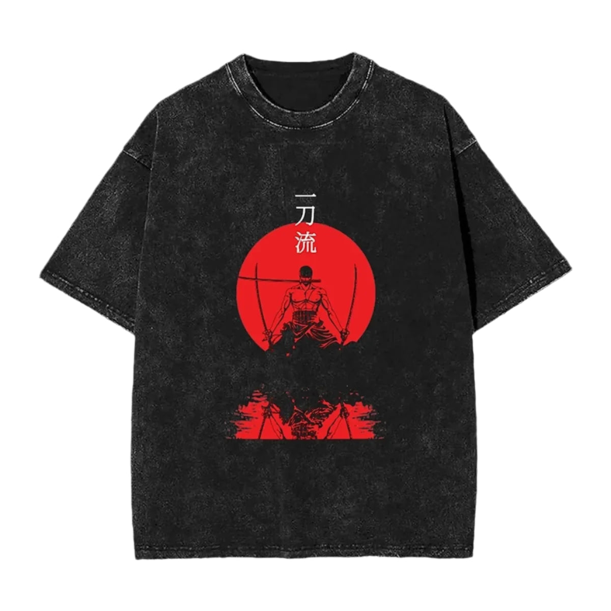 One Piece Roronoa Zoro Vintage Baumwollen T-Shirt - Senpai Style