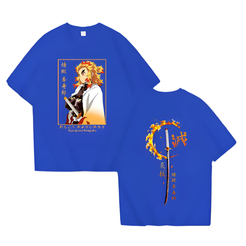 Demon Slayer Kyojuro Rengoku T-Shirt - Senpai Style
