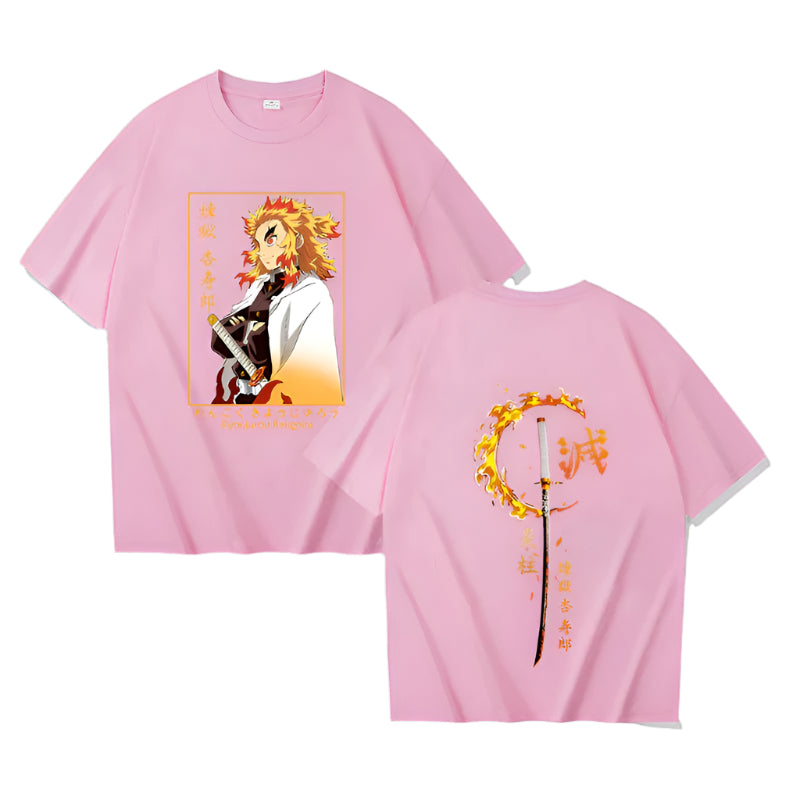 Demon Slayer Kyojuro Rengoku T-Shirt - Senpai Style