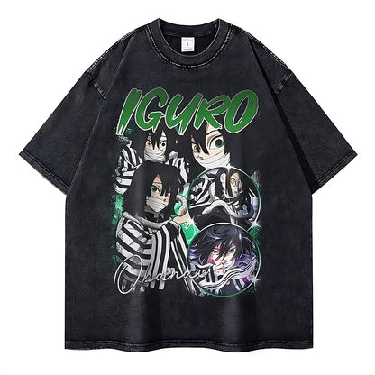 Rengoku Kyoujurou vintage cotton t-shirt