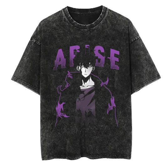 Solo Leveling Vintage Baumwollen T-Shirts